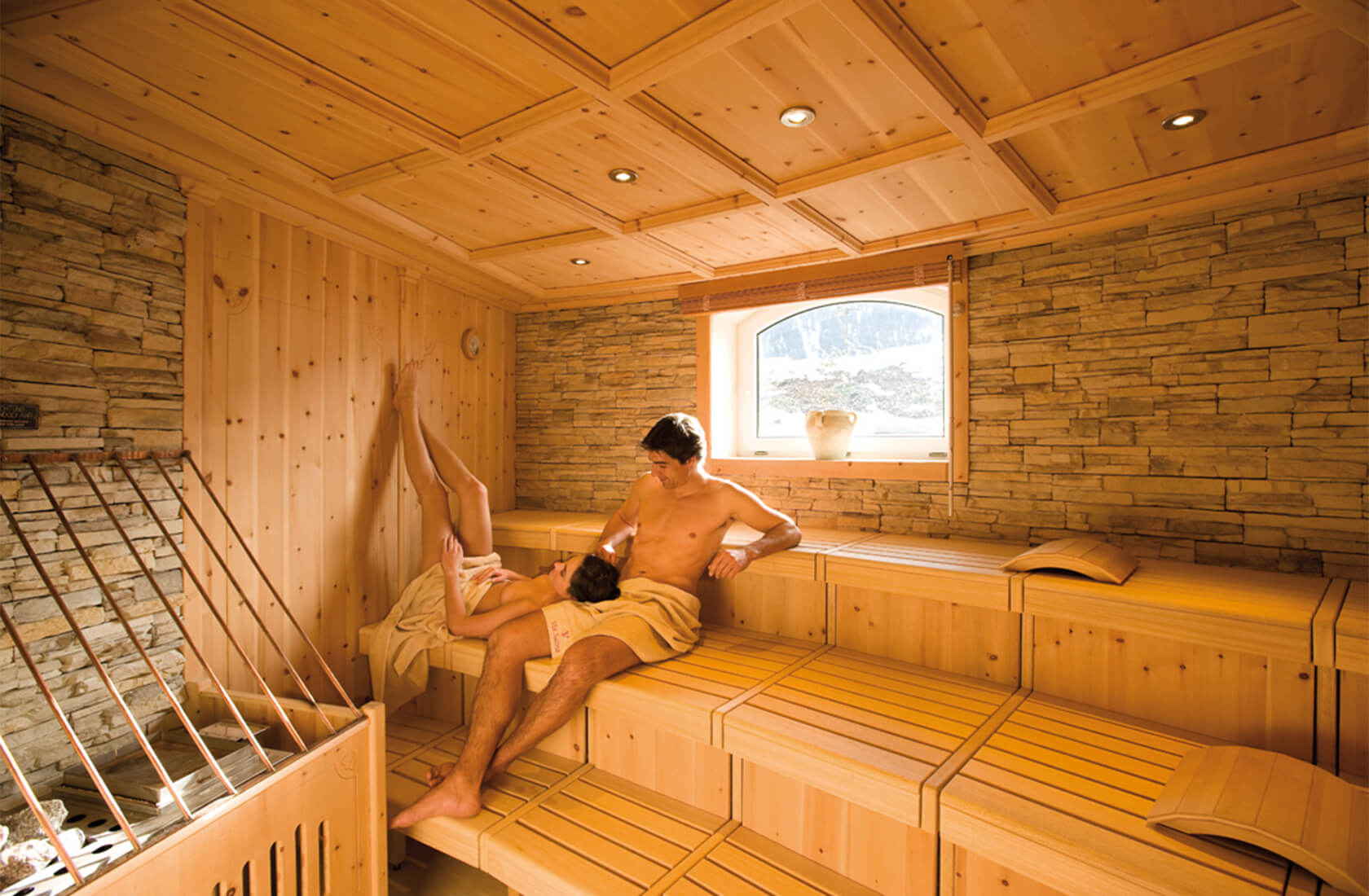 Hautpflegende Bio-Sauna im Hotel Via Salina