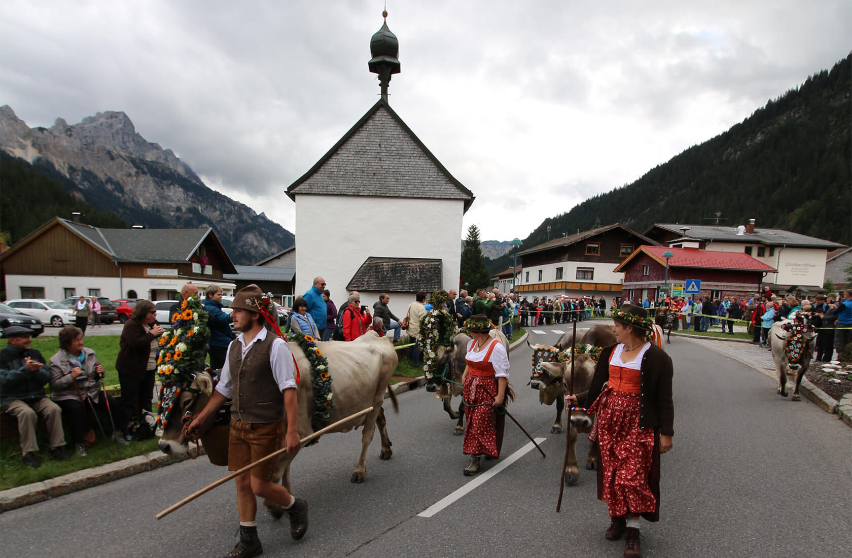 Allmabtrieb im Tannheimer Tal