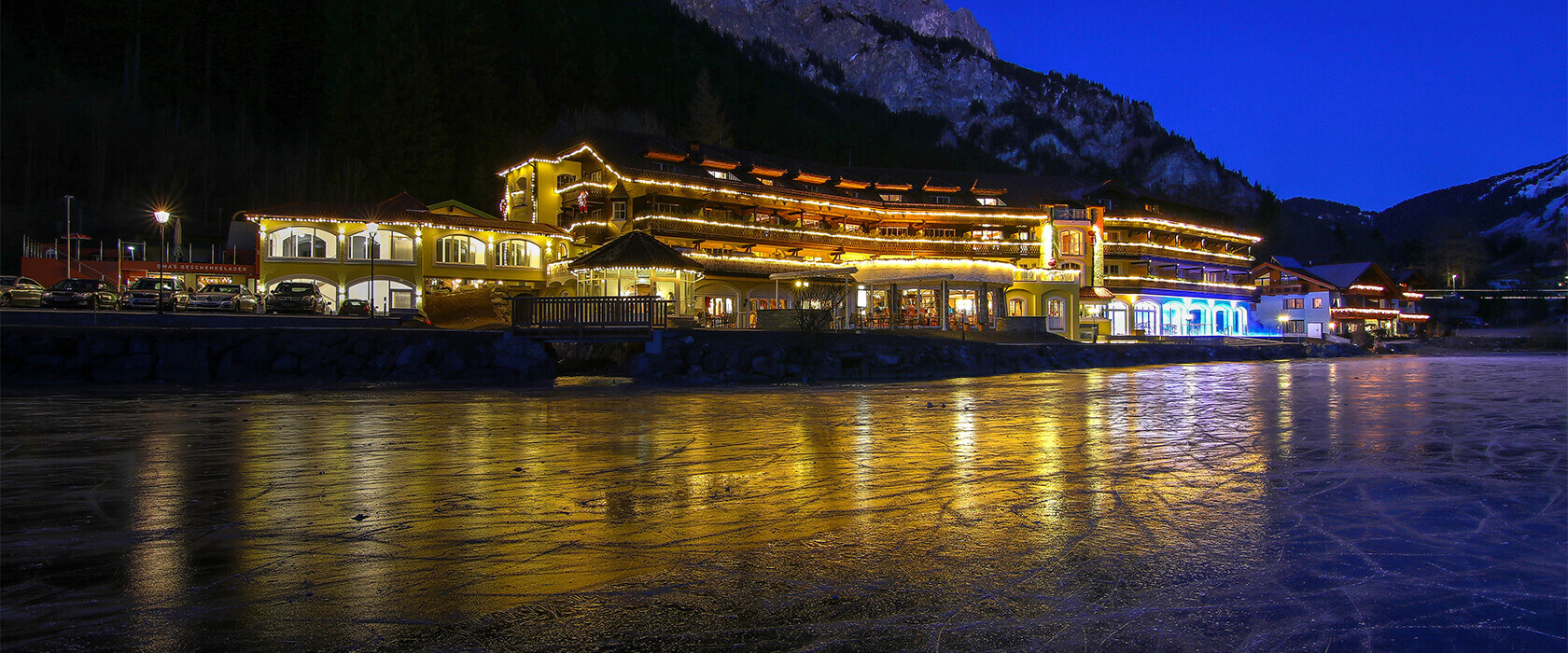 Eislaufen / Schlittschuhlaufen am Haldensee in Tirol