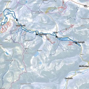Loipe des Ski-Trail im Tannheimer Tal