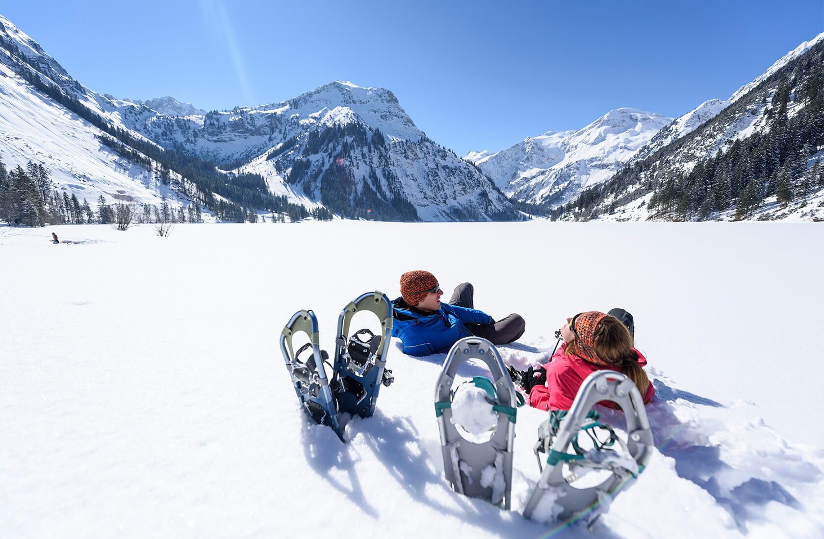 Winter- / Schneeschuhwanderungen im Winterwanderurlaub am Haldensee im Tannheimer Tal