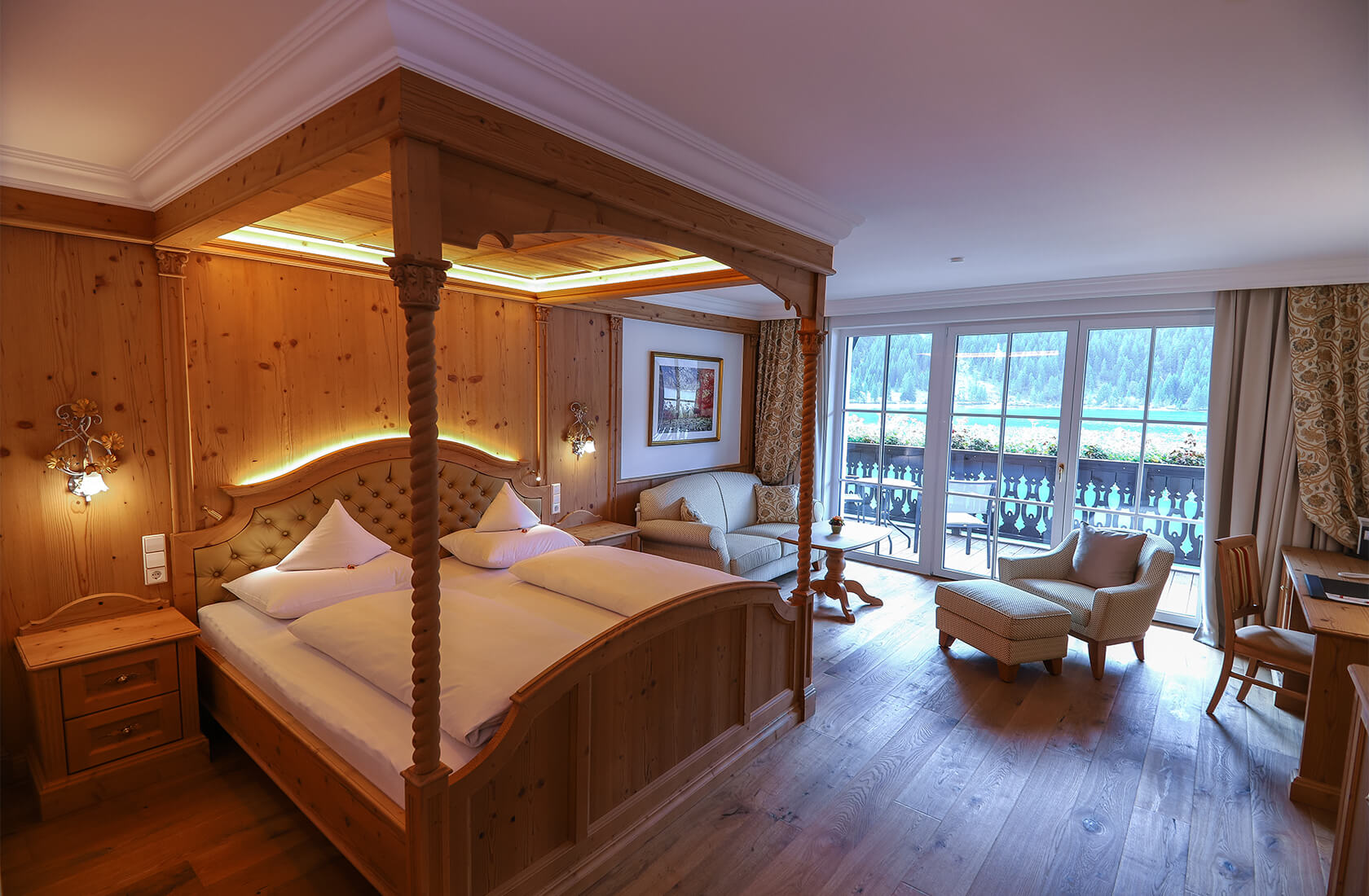 Dezenter Luxus im Seeblickzimmer Lago Deluxe - Hotel Via Salina