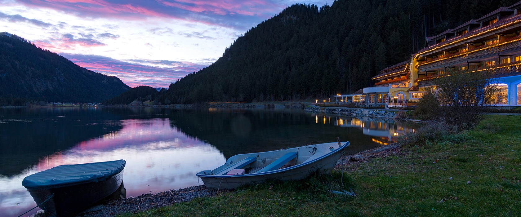 Urlaub am See mit Wassersport und Bootsverleih am Haldensee in Tirol