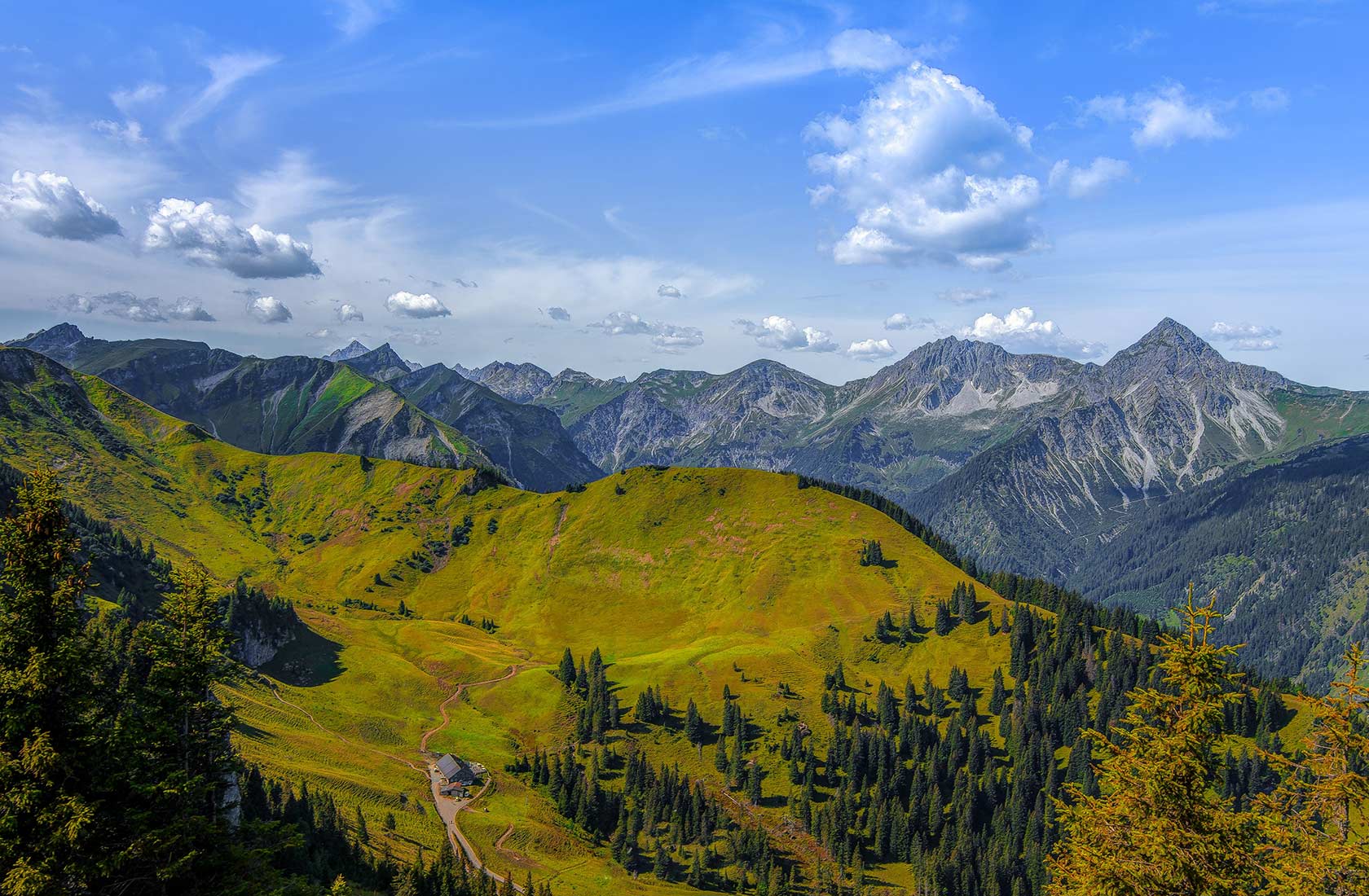 Berge und Bergbahnen im Tannheimer Tal 